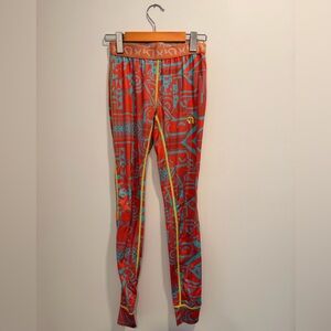 Kari Traa Orange Base Layer with Teal Accents